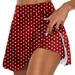 Red Dresses for Women 2024 Womens Casual Prints Tennis Skirt Yoga Sport Active Skirt Shorts Skirt Prom Dresses 2024