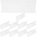 10 Pcs Dividing Partition Clear Shelves Clear Dividers for Closet Shelf Organization Push Type Waste Bin Cabinet Divider