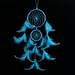 Ongmies Wind Chimes for Outside Clearance Handmade Lace Dream Catcher Feather Bead Hanging Decoration Ornament Gift Room Decor Blue