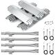Hisencn 304 Stainless Steel Grill Replacement Parts for Nexgrill 720-0830H 720-0888 720-0888N Grill Burner Heat Plates Grill Igniter Kit Replacement for Home Depot Nexgrill 4 Burner Parts