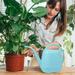 Spring Savings! LSLJS Plant Watering Can Watering Can 1 Gallon Long Spout Watering Can Flower Patterns Indoor Watering Can with Handle Plastic Watering Can for Garden Plants on Clearance Light Blue