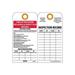 FIRE EXTINGUISHER RECHARGE & INSPECTION RECORD TAG