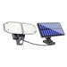 Holloyiver Solar Motion Lights Outdoor 78 LED Motion Sensor Solar Lights with Separate Solar Panel IP65 Waterproof 1300LM Bright 2 Heads Security Flood Lights Wall Lamp for Outside Garage