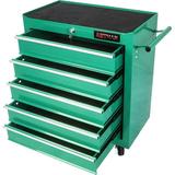 RooRuns 9 Drawers Rolling Tool Chest with Wheels Wood Top Tool Box Organizer with Large Storage Cabinet Mobile Steel Tool Cabinet with Locking System Tool Cart for Garage Red