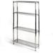 Shelving Inc. 10 D X 30 W X 96 H Chrome Wire Shelving With 4 Tier Shelves Weight Capacity 800Lbs Per Shelf