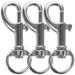 Fish Mouth Button Metal Heavy Hooks Snagging Swivel Clasps Dog Leash Clip 20 Pcs
