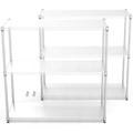 NLIBOOMLife 3 Tier NSF Metal Wire Shelving Unit 1050lbs Capacity Heavy Duty Adjustable Rack with Liners Extensible to 6 Tier 2100lbs Shelving Designs 48 H x 48 L x 18