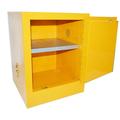 PreAsion 16 Gallon Flammable Cabinet Safety Fireproof Chemicals Security Shelving Storage Bin for for Flammable Liquids Hazardous Storage Leak-proof Yellow