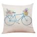 iOPQO Pillow Case Home Decor Cushion Cover Hello Spring Throw Pillowcase Pillow Covers Home Decor Pillowcase Color F F