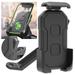 verlacod Motorcycle Phone Holder Bike Phone Mount 360Â° Rotating Handlebar Cell Phone Holder Stable Smart Phone Clamp Car Phone Clip Scooter Phone Mount Holder for 4.5-7inch Phone Style 01