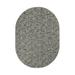 Furnish My Place Modern Indoor/Outdoor Commercial Solid Color Rug - Navy 9 x 12 Oval Pet and Kids Friendly Rug. Made in USA Area Rugs Great for Kids Pets Event Wedding