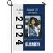 Personalized Text Graduation Photo Blue Flag with Congratulations Class Of 2024 for Graduation Party Double Sided Graduation Banner Yard Outdoor Decoration graduation 13