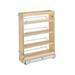 Rev-A-Shelf Pull Out Base Cabinet Organizer Adjustable Shelves for Full Height Kitchen or Vanity Cabinets Maple Wood 448-BC19-5C