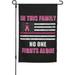 HGUAN No One Fights Alone Breast Cancer Awareness American Garden Flag Double Sided Welcome Small Banner Decoration Flags for Outside Yard Outdoor Home Wall Decor