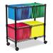 ALEFW601426BL - Two-Tier Rolling File Cart