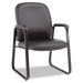 MOWENTA ALEGE43LS10B 24.60 in. x 24.80 in. x 36.61 in. Genaro Bonded Leather High-Back Guest Chair - Black