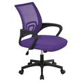 MOWENTA Executive Office Desk Chair Ergonomic Mesh Back Office Chair Adjustable Work Chair with Lumbar Support and Swivel Rolling Wheels for Home Office Conferecne Roon and Study Purple