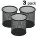 Utoimkio Clearance 3 Pack Mesh Pen Holder Metal Pencil Holder for Desk Desk Pen Organizers Portable Round Pencil Case Stationery Storage Box for Home Office School Supplies