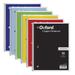 Oxford Spiral Notebook 6 Pack 1 Subject College Ruled Paper 8 x 10-1/2 Inch Color Assortment Design May Vary (65007)