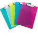 Plastic Clipboard A4 Size Document Forms Holder Low Profile Clip Hardboard for School Office Work Classroom 12.5 x 9 Inch 5pcs