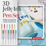 Clearanceï¼�FNGZ Seasonal Back to School Marker Pens for Kids Adults 12 Jelly Glossy 5Ml Ink Gel Glossy 12Pc for School Color Ink 3D Pens Pen 0.6Mm Office & Stationery