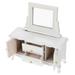 Mini Dresser Miniature Bedroom Furniture Dressing Table House Prop Ornament Baby Mirror White Birch