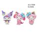 Kawaii Mini Sanrio Figures Set Hello Kitty Kuromi Cartoon My Melody Pom Pom Purin Pvc Anime Dolls Model For Cake Decoration Gif