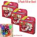 Fill or Bust Great Card and Dice Game - Toy - Family Fun For All Ages - Great Gift Idea - Plus 12 Bonus Dice (3 Pack Fill Or Bust Games Plus 12 Xtra Dice)