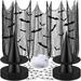 Christmas Decorations Set - 12 Black Witch Hats 24 3D Bats 30 Fake Spiders 2 Creepy Cloth Spider Web