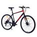 RooRuns 21 Speed Hybrid bike Disc Brake 700C Road Bike For men women s City Bicycle