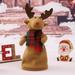 Lloopyting Christmas Deer Electric Toy Christmas Musical Doll Dancing And Singing Christmas Plush Swing Hip Hop Electric Music Doll Christmas Decoration Gift Decoration Room Decor Desk Decor