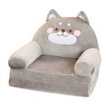 JINCHANG Plush Foldable Kids Sofa Covers Backrest Armchair 2 In 1 Foldable Children Sofa Cute Cartoon Lazy Sofa Cover Children Flip Open Sofa Bed For Living Room Bedroom Decor Without Liner Filler