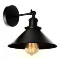 Vintage Industrial Wall Light Lamp Shade Double Black Sconce Retro Wall Light Fixtures Metal E27