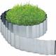 Bordure de Jardin Flexible, m¨tal galvanis¨, pour pelouse et Parterre, Longueur 10 m, Hauteur 16