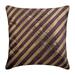 Sham Pillow Cover Purple Euro Pillowcases 26x26 inch (65x65 cm) Silk European Sham Covers Striped Pintucks Textured Modern Euro Size Pillowcases - Unfolding Purple Copper