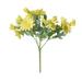 NANDIYNZHI Fake Flowers 4 Pack 11 Artificial Daisy Flower Bushes Silk Flowers for Vases Yellow Diy Weddings Bouquets Parties Centerpieces Home Vase Artificial Flowers Fake Plants Home Decor