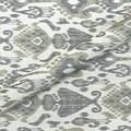 White/Cyan Bohemian Floral Jacquard Upholstery Fabric 54 by the Yard