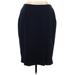 Le Suit Casual Skirt: Blue Solid Bottoms - Women's Size 16