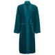 Logo-lapel dressing gown in long-fibre cotton