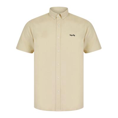 Shirts Elbury 3 Short Sleeve Cotton Twill Shirt in French Oak / S - Tokyo Laundry