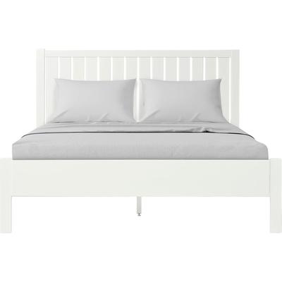 Graham Wooden Platform Bed by Camden Isle in White (Size QUEEN)