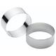 Set of Two Stainless Steel Large Cooking Rings