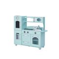 Mint Wooden Toy Kitchen With Fridge Freezer And Oven By