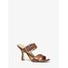 Michael Kors Colby Leather Sandal Brown 6.5