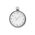 Silver Pocket Watch Wall Clock