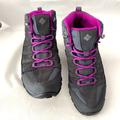 Columbia Shoes | Columbia Women's Shoes Sport Crestwood Waterproof Black Purple Hiking Shoes Sz 9 | Color: Gray/Purple | Size: 9