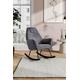 Comfy Grey Nursery Rocking Chair