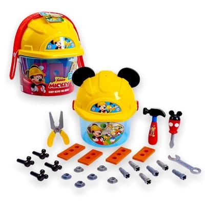 Disney Toys | Disney Junior Mickey Mouse Handy Helper Tool Bucket Construction Role Play 25 Pc | Color: Red/Yellow | Size: Osb