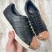 Adidas Shoes | Adidas Originals Superstar 80s Rose Gold Metal Toe Sneakers Size 7 | Color: Black/Pink | Size: 7