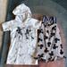 Disney Matching Sets | (2) Disney Junior Comfy Lounge Minnie & Mickey Mouse Pieces | Color: Gray/White | Size: 3tg